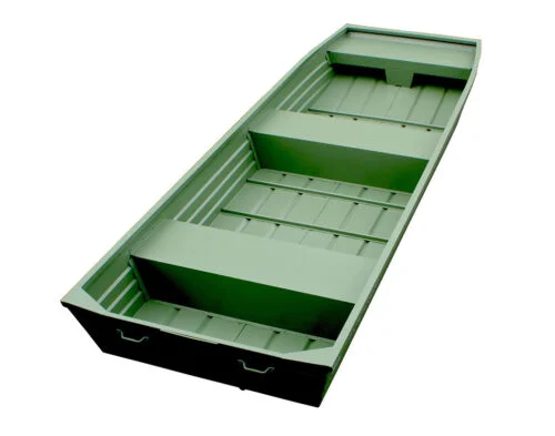 Marine Jon 14 Groen Aluminium Platbodem boot / visboot