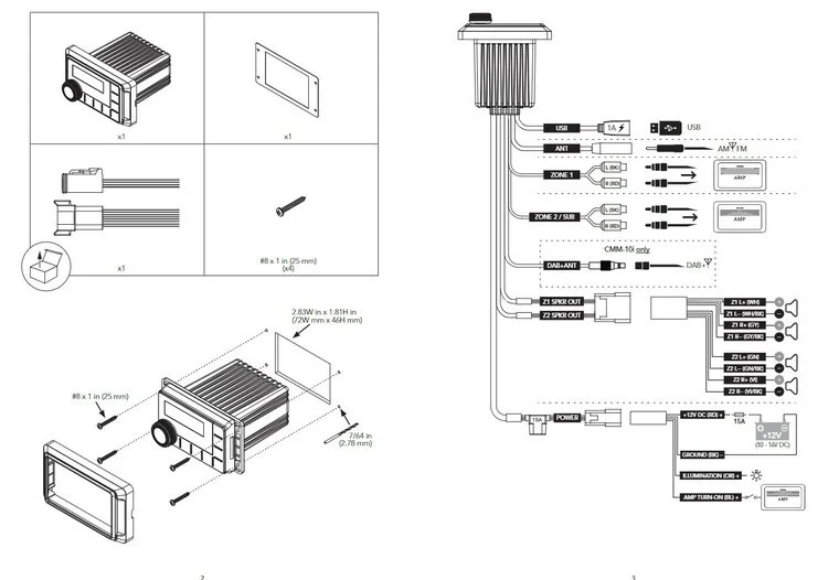 Clarion CMM-10i Marine Radio %count(title) Officiële Suzuki Marine dealer Noord-Holland Clarion CMM-10i Marine Radio - Afbeelding 6