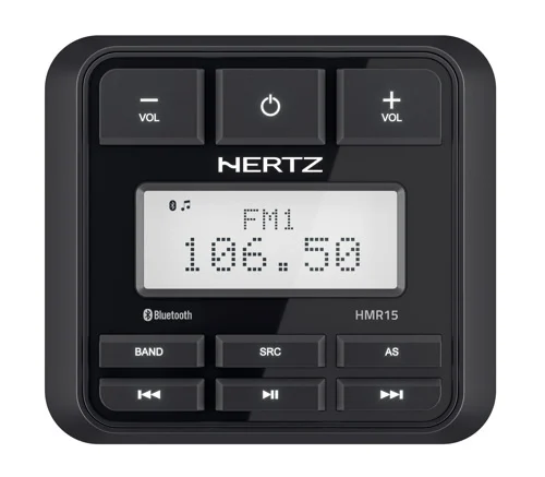 Hertz - HMR 15 - FM/USB/BT 4x50 Watt %count(title) Officiële Suzuki Marine dealer Noord-Holland Hertz - HMR 15 - FM/USB/BT 4x50 Watt