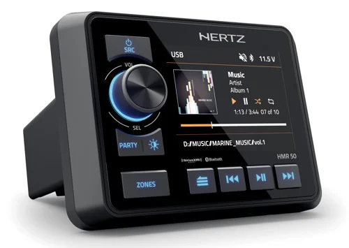 Hertz - HMR 50 - FM/USB/BT 4x50 Watt, 3 zones %count(title) Officiële Suzuki Marine dealer Noord-Holland Hertz - HMR 50 - FM/USB/BT 4x50 Watt, 3 zones