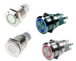 Hollex drukknop met LED