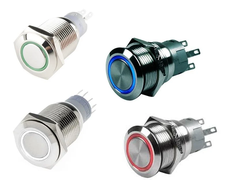 Hollex drukknop met LED %count(title) Officiële Suzuki Marine dealer Noord-Holland Hollex drukknop met LED