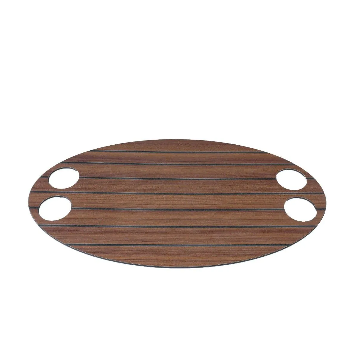 HPL Teak Inleg voor Ovale Boottafel %count(title) Officiële Suzuki Marine dealer Noord-Holland HPL Teak Inleg voor Ovale Boottafel