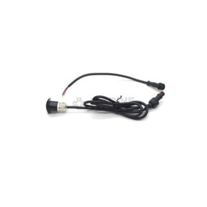 Apache PROLED - Half bedekte trap en deck LED spot - 24V - Black Aluminium - Ø 16 mm - IP67 - met bevestigingsclip