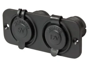 Inbouw stopcontact 12 volt + USB