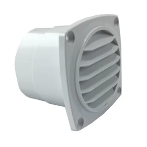 Ventilatierooster Wit 92x92 75mm slangaansluiting