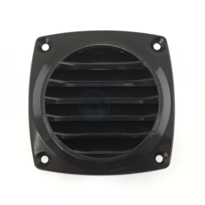 Ventilatierooster Zwart 92x92 75mm slangaansluiting